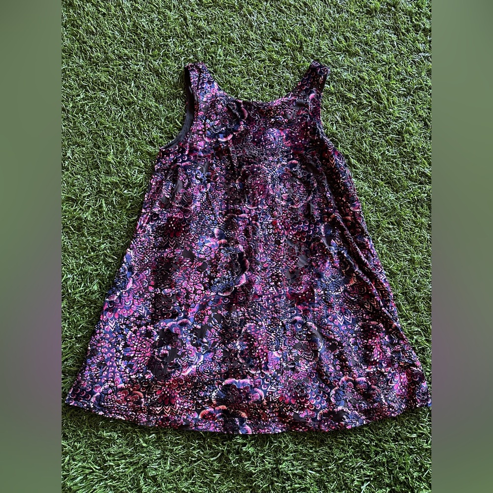 Babydoll Dress - velvet floral